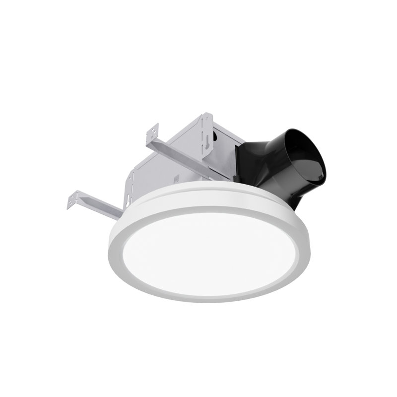 ANZZI 100 CFM 2.0 Sones Super Quiet Round Grill Ceiling Mount